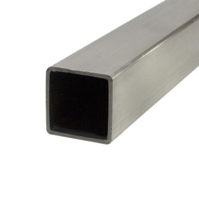 20X20 mm e=1.6mm  L = 6m TUBO CUADRADO SIN PULIR INOX 304