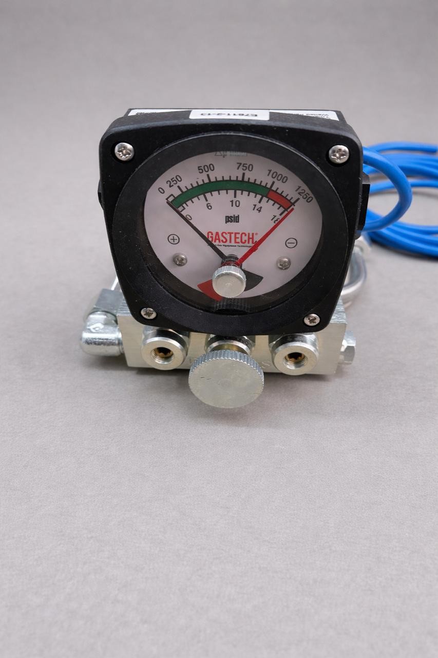 MANOMETRO DIFERENCIAL PARA FILTRO GASTECH CONEXION TUBING 1/4"